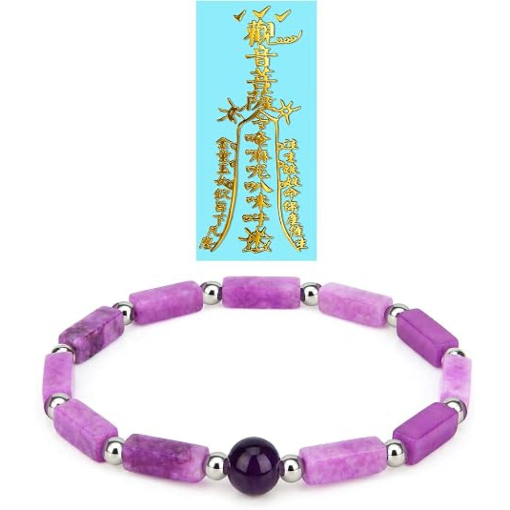 Feng Shui Wealth and Luck Bracelet with Gold Foil Five Gods Amulet-Red Agate Cinnabar Gemstone Bracelet for Prosperity, Protection & Success, Lucky Charm Gift for Men & Women