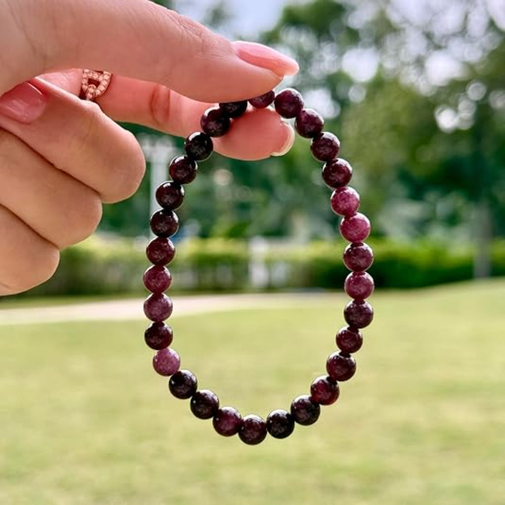 Feng Shui Wealth and Luck Bracelet with Gold Foil Five Gods Amulet-Red Agate Cinnabar Gemstone Bracelet for Prosperity, Protection & Success, Lucky Charm Gift for Men & Women