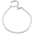925 Sterling Silver Bracelet for Women, Love Heart Chain Bracelet Bangle, Women’s Link Bracelets