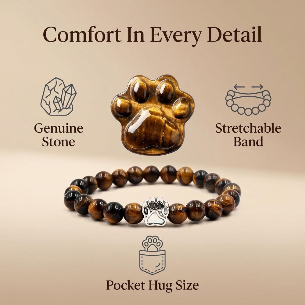 Cat Memorial Gifts for Loss of Cat Sympathy Gift Memorial Stones Bracelet
