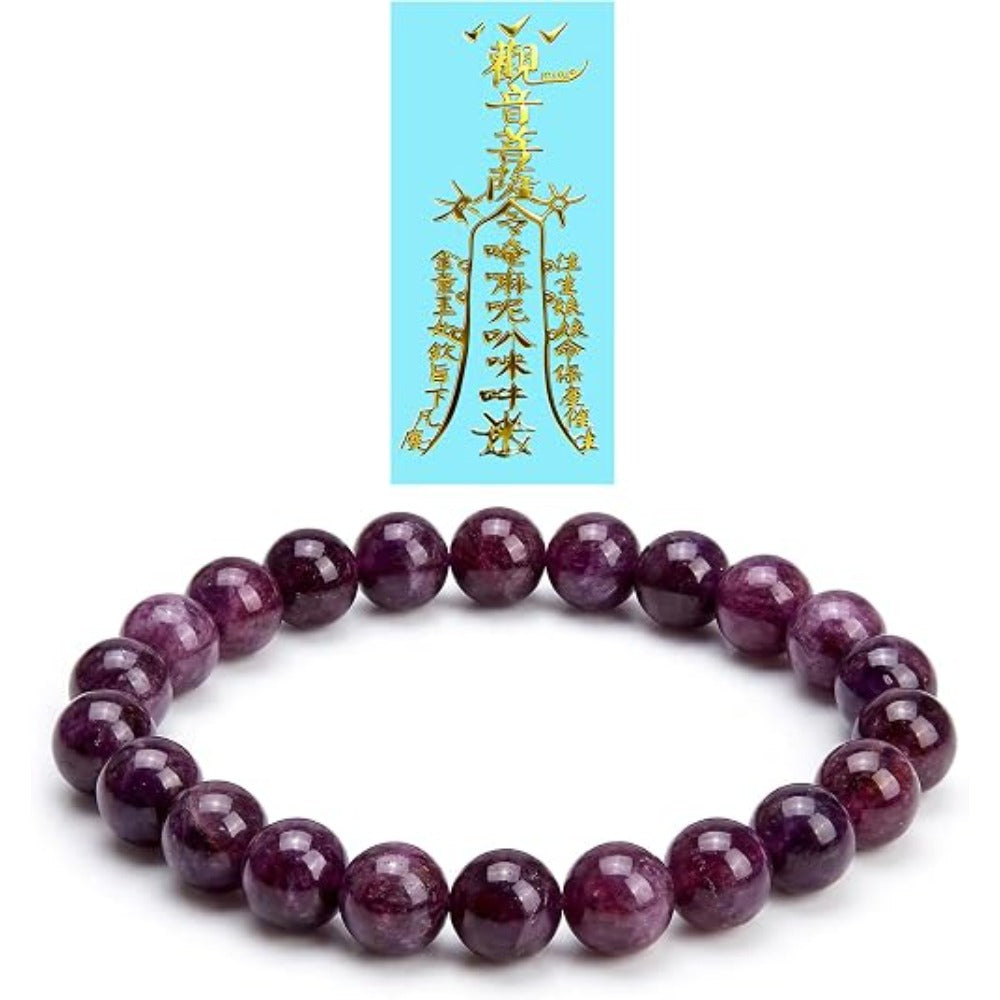 Feng Shui Wealth and Luck Bracelet with Gold Foil Five Gods Amulet-Red Agate Cinnabar Gemstone Bracelet for Prosperity, Protection & Success, Lucky Charm Gift for Men & Women