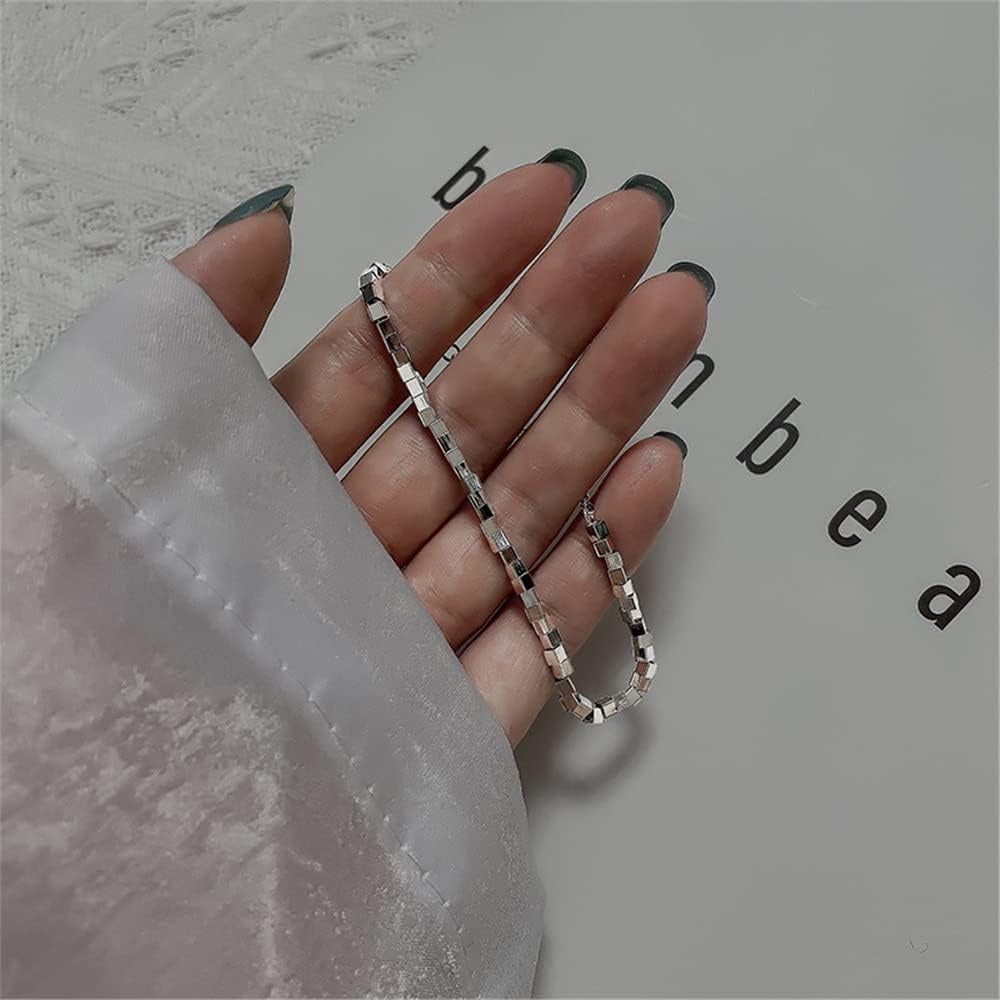 925 Sterling Silver Bracelet for Women, Love Heart Chain Bracelet Bangle, Women’s Link Bracelets